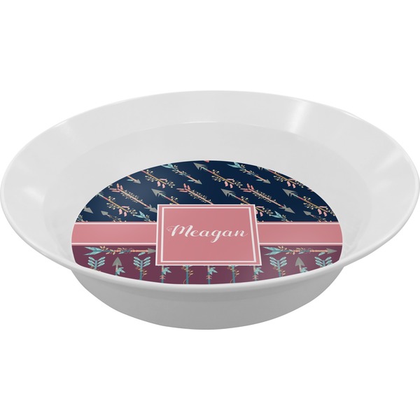Custom Tribal Arrows Melamine Bowl (Personalized)