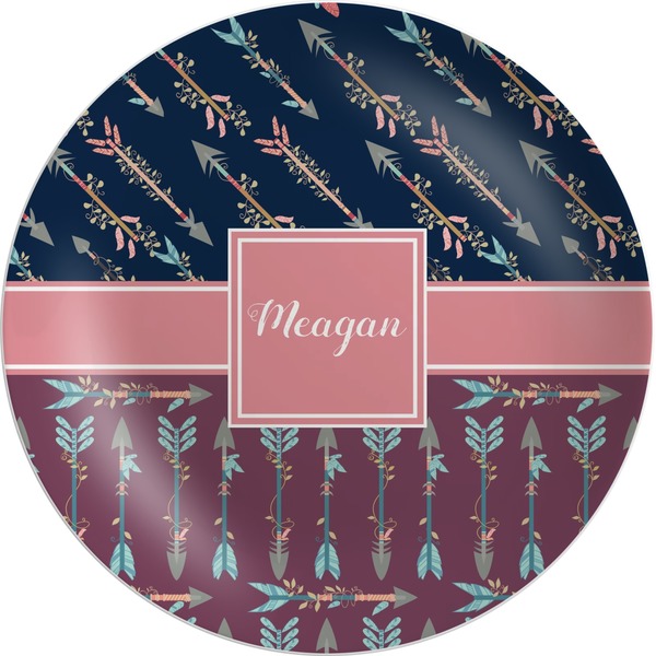 Custom Tribal Arrows Melamine Plate (Personalized)