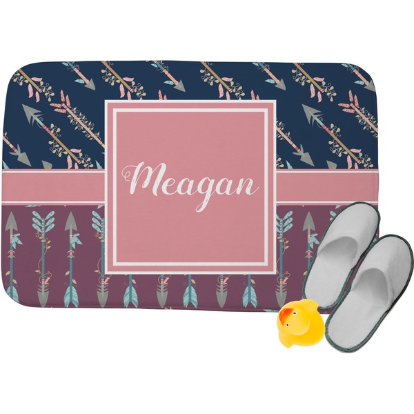 Custom Tribal Arrows Memory Foam Bath Mat (Personalized)