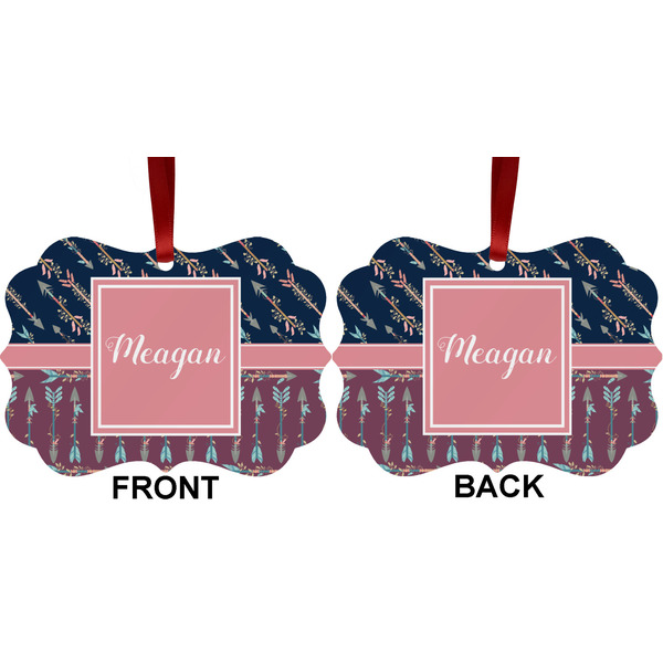 Tribal Arrows Metal Benilux Ornament - Front and Back (APPROVAL)