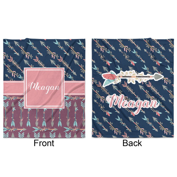 Tribal Arrows Minky Blanket - 50"x60" - Double Sided - Front & Back