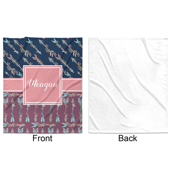 Tribal Arrows Minky Blanket - 50"x60" - Single Sided - Front & Back