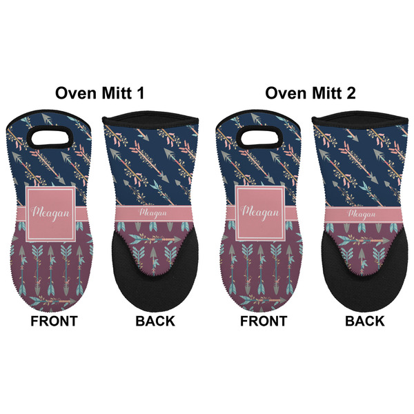 Tribal Arrows Neoprene Oven Mitt - Set of 2 - Approval