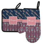Tribal Arrows Left Oven Mitt & Pot Holder Set w/ Name or Text
