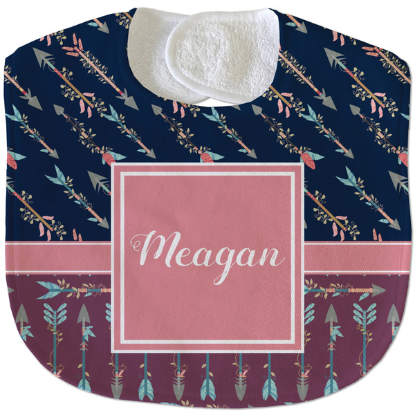 Tribal Arrows New Baby Bib - Closed and Folded