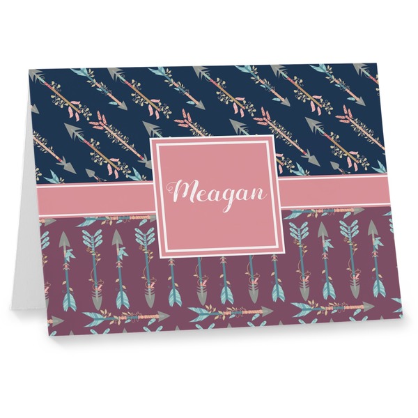 Custom Tribal Arrows Note cards (Personalized)