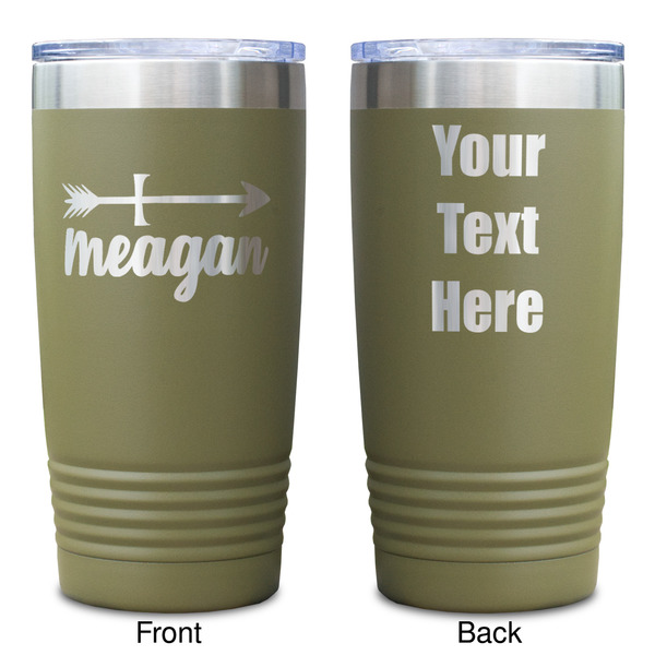 Tribal Arrows Olive Polar Camel Tumbler - 20oz - Double Sided - Approval