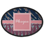 Tribal Arrows Iron On Oval Patch w/ Name or Text