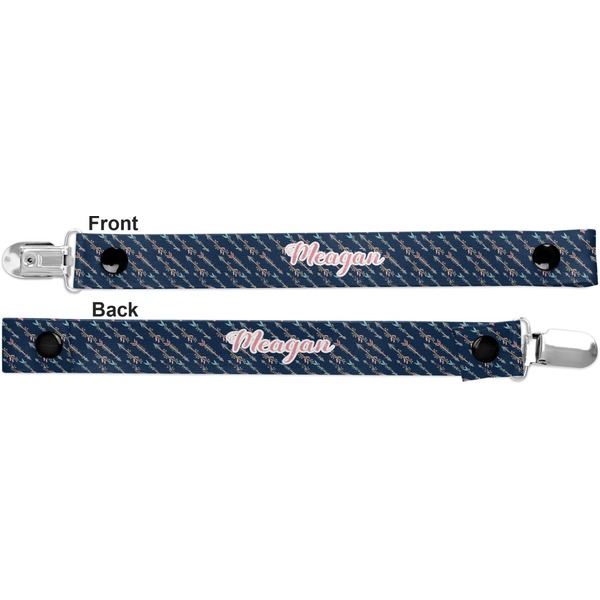 Tribal Arrows Pacifier Clip - Front and Back