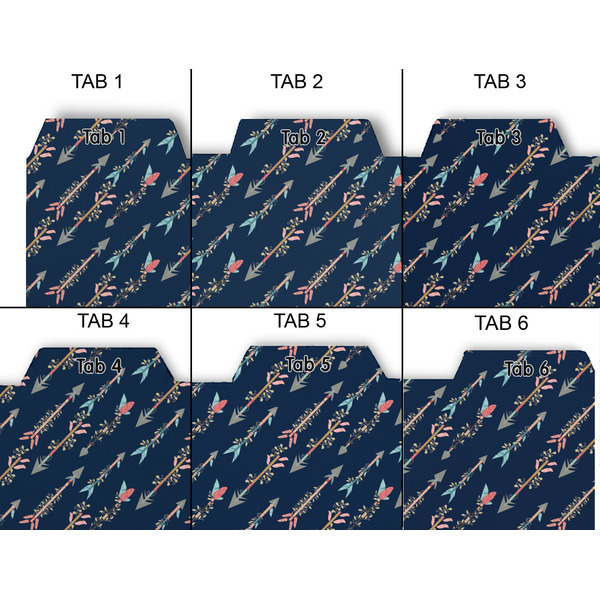 Tribal Arrows Page Dividers - Set of 6 - Approval