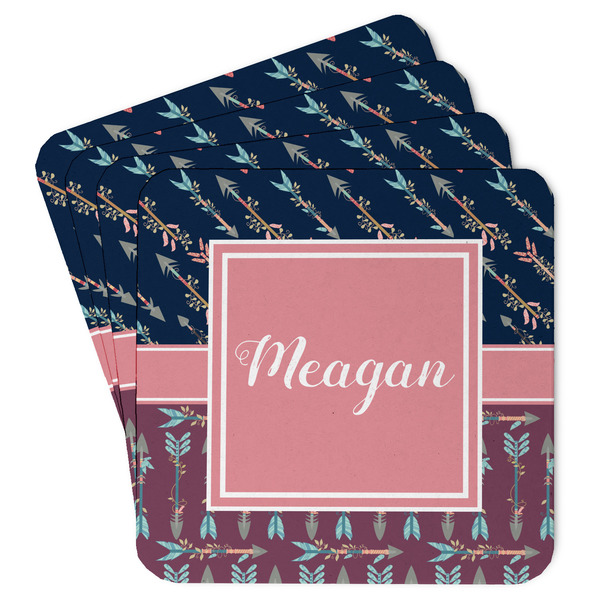 Custom Tribal Arrows Paper Coasters w/ Name or Text