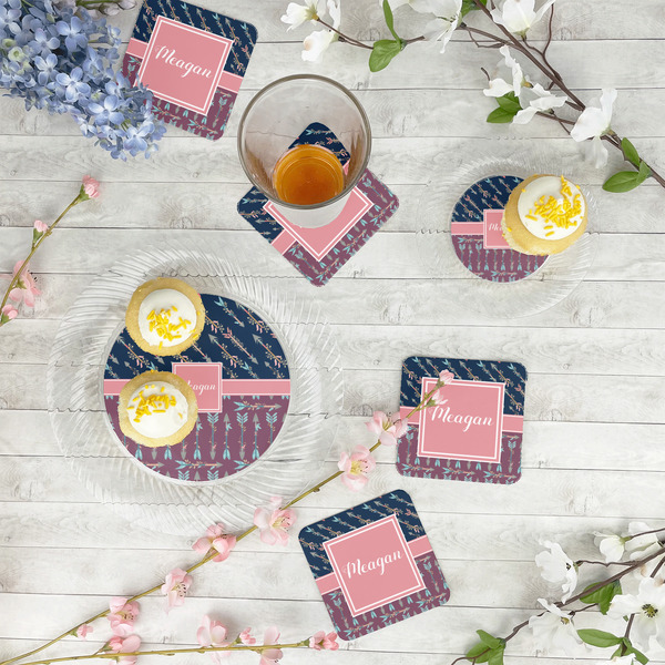 Tribal Arrows Paper Coasters - In Context