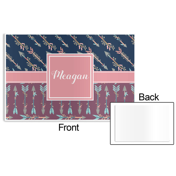 Tribal Arrows Disposable Paper Placemat - Front & Back