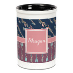 Tribal Arrows Ceramic Pencil Holders - Black