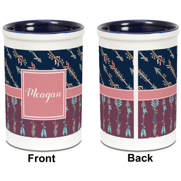 Tribal Arrows Pencil Holder - Blue - approval