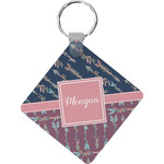 Tribal Arrows Diamond Plastic Keychain w/ Name or Text