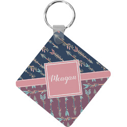 Tribal Arrows Diamond Plastic Keychain w/ Name or Text