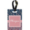 Tribal Arrows Plastic Luggage Tag - Rectangular w/ Name or Text