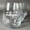 Tribal Arrows Stemless Wine Glasses (Set of 4) (Personalized)
