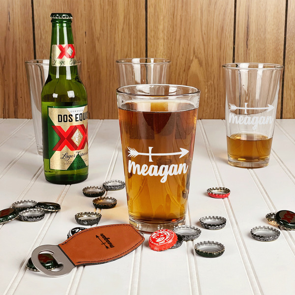 Tribal Arrows Pint Glasses - In Context