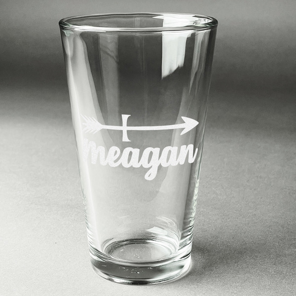 Custom Tribal Arrows Pint Glass - Engraved (Personalized)