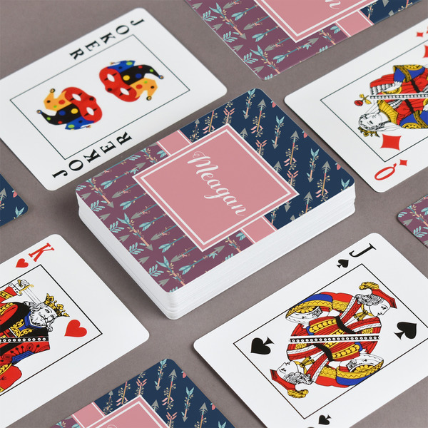 Tribal Arrows Playing Cards - Front & Back View