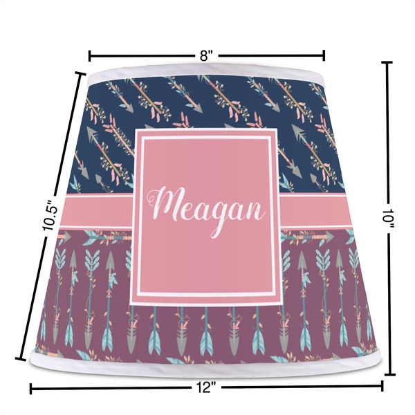 Tribal Arrows Poly Film Empire Lampshade - Dimensions