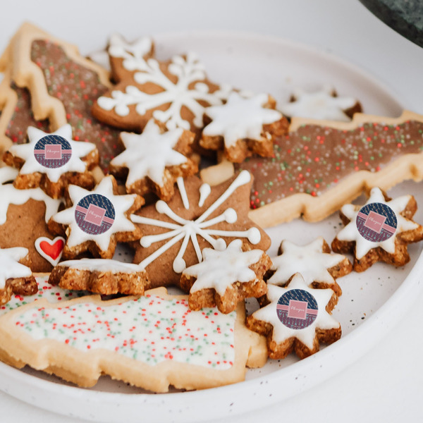 Tribal Arrows Printed Icing Circle - XSmall - On XS Cookies