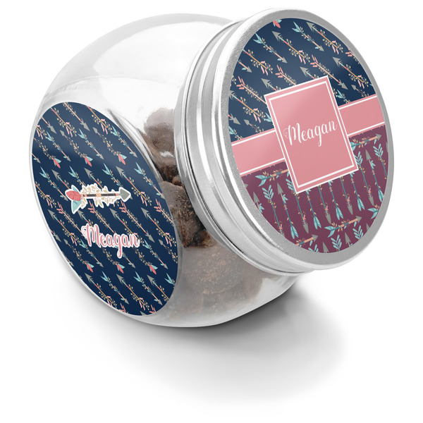 Custom Tribal Arrows Puppy Treat Jar (Personalized)