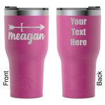Tribal Arrows RTIC Tumbler - Magenta - Laser Engraved - Double-Sided (Personalized)
