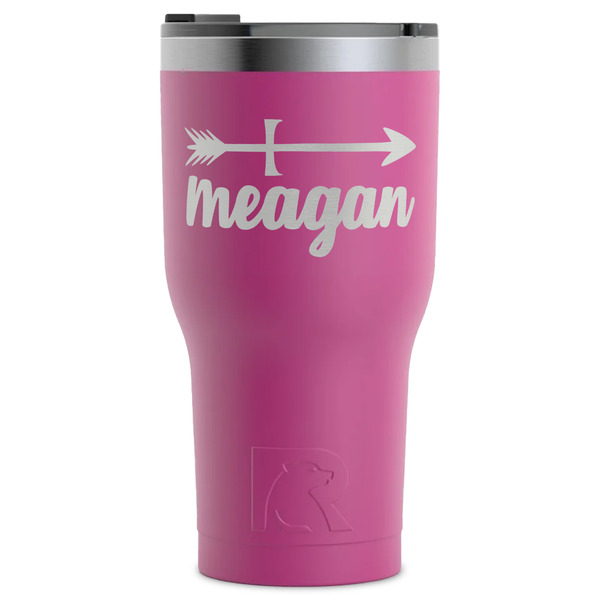 Custom Tribal Arrows RTIC Tumbler - Magenta - Laser Engraved - Single-Sided (Personalized)