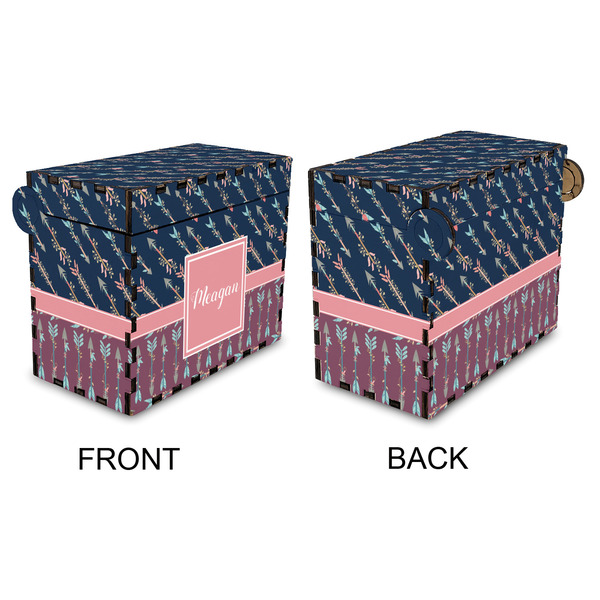 Tribal Arrows Recipe Box - Full Color - Approval