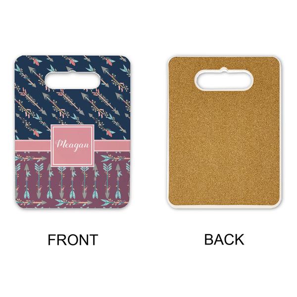 Tribal Arrows Rectangle Trivet with Handle - APPROVAL