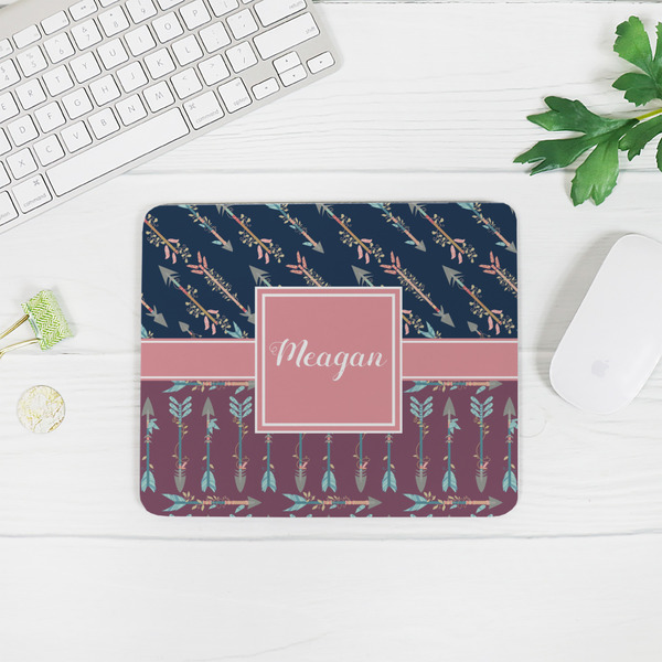 Tribal Arrows Rectangular Mouse Pad - LIFESTYLE 2