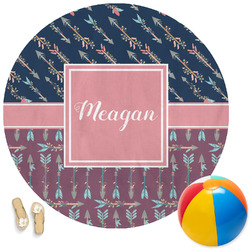 Tribal Arrows Round Beach Towel (Personalized)