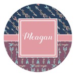 Tribal Arrows Round Decal - Large (Personalized)