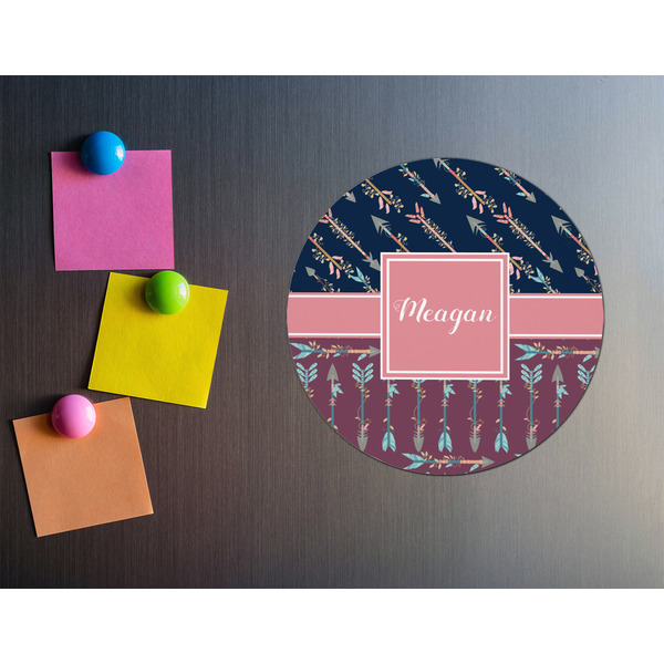 Tribal Arrows Round Fridge Magnet - LIFESTYLE