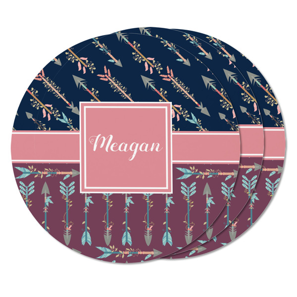 Tribal Arrows Round Fridge Magnet - THREE