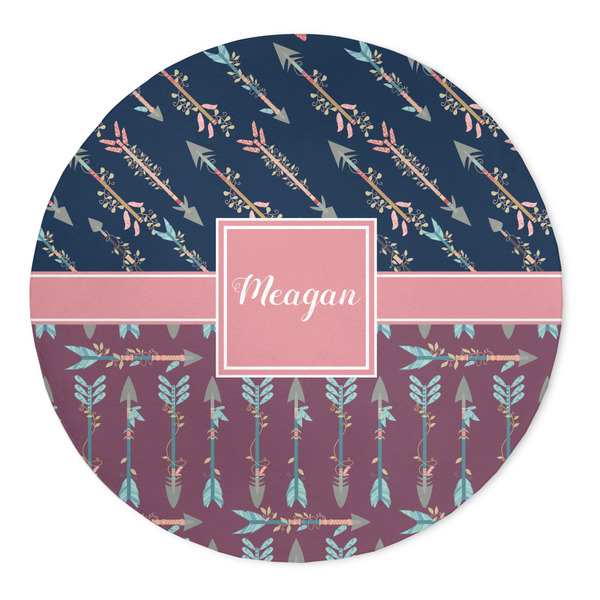 Custom Tribal Arrows 5' Round Indoor Area Rug (Personalized)