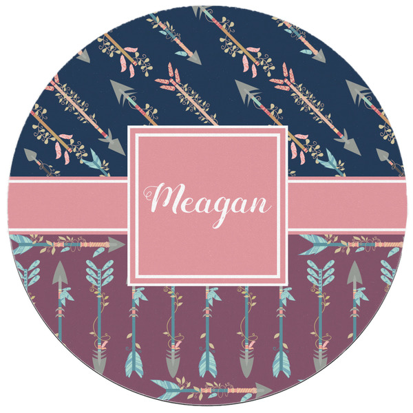 Tribal Arrows Round Mousepad - APPROVAL