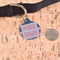 Tribal Arrows Round Pet ID Tag - Large - In Context