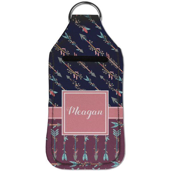 Tribal Arrows Sanitizer Holder Keychain - Large (Front)