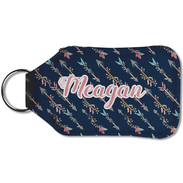 Tribal Arrows Sanitizer Holder Keychain - Small (Back)