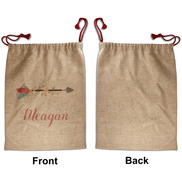 Tribal Arrows Santa Bag - Approval - Front