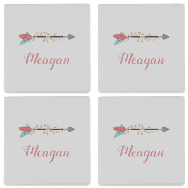 Tribal Arrows Set of 4 Sandstone Coasters - See All 4 View