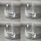 Tribal Arrows Set of Four Personalized Stemless Wineglasses (Approval)