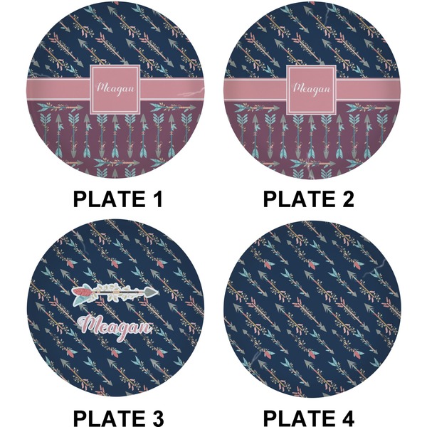 Tribal Arrows Set of Lunch / Dinner Plates (Approval)