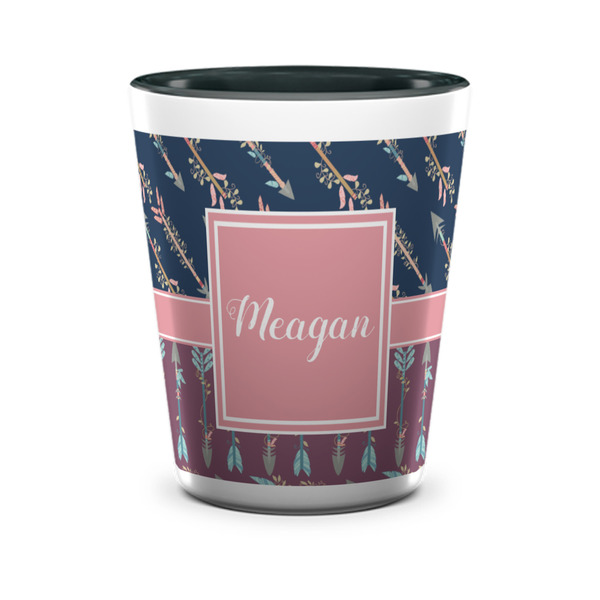 Tribal Arrows Shot Glass - Two Tone - FRONT
