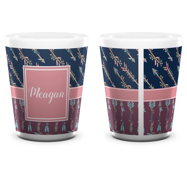 Tribal Arrows Shot Glass - White - APPROVAL