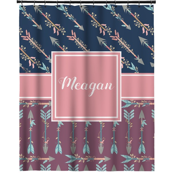 Custom Tribal Arrows Extra Long Shower Curtain - 70"x84" (Personalized)